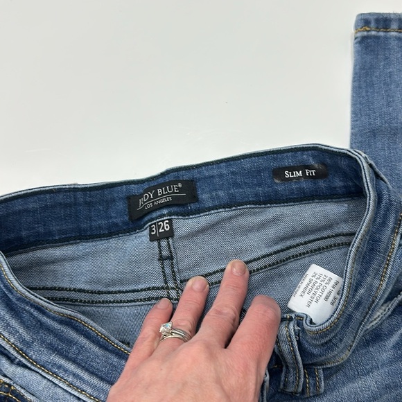 Judy Blue Triple Threat Slim Fit Jeans Sz 3 Item# 9S - Picture 7 of 10